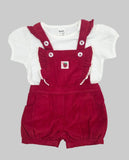 Baby Girls Playsuit With Inner Tshirt (2pcs Set)