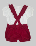 Baby Girls Playsuit With Inner Tshirt (2pcs Set)