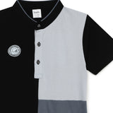 Kid Boys Grandad Neck Half Sleeve T-Shirt