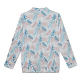 Kid Girls Roll Up Sleeve Printed Viscose Top