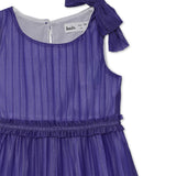 Baby Girls Round Neck Sleeveless Pleated Dress