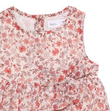 Baby Girls Decorative Sleeveless Printed Dress
