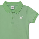 Baby Boys Collar Neck Half Sleeve Polo T-Shirt