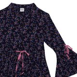 Kid Girls Fluted Sleeve Printed Dress