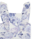 Girls Square Neck Butterfly Sleeve Jumpsuit