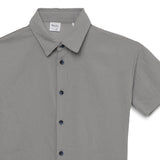 Kid Boys Collar Neck Half Sleeve Off Shoulder Shirt
