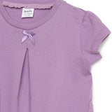 Baby Girls Round Neck Puff Sleeve Top