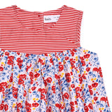 Baby Girls Decorative Sleeveless Printed Dress