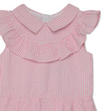 Kid Girls Collar Neck Textured Dress