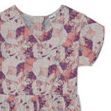 Kid Girls Printed Petal Sleeve Jumpsuit