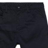 Kid Boys Solid Twill Navy Bermuda