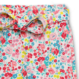 Baby Girls Self Tie Up Waist Printed Shorts