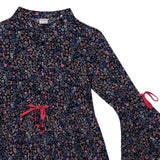 Kid Girls Fluted Sleeve Printed Dress