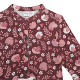 Kid Girls Fluted Sleeve Printed Knit Dress