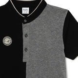 Kid Boys Grandad Neck Half Sleeve T-Shirt