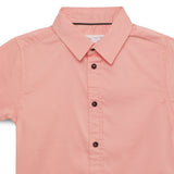 Kid Boys Collar Neck Half Sleeve Shirt