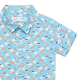 Baby Boys Collar Neck Half Sleeve Printed Shirt