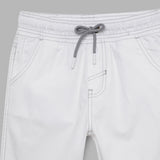 Kid Boys White Twill Shorts