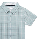 Baby Boys Collar Neck Half Sleeve Checks Shirt