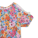 Kid Girls Kimono Sleeve Cropped Top