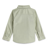 Baby Boys Collar Neck Roll Up Sleeve Shirt