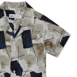 Kid Boys Safari Collar Neck Half Sleeve Shirt