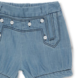 Baby Girls Bloomer Denim Shorts