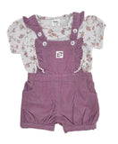 Baby Girls Playsuit With Inner Tshirt (2pcs Set)