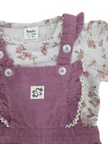 Baby Girls Playsuit With Inner Tshirt (2pcs Set)