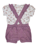 Baby Girls Playsuit With Inner Tshirt (2pcs Set)