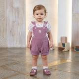 Baby Girls Playsuit With Inner Tshirt (2pcs Set)