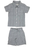 Baby Boys Shirt With Cargo Shorts (Co-ord 2Pcs Set)