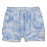 Baby Girls Gingham Checks Spaghetti Top With Bloomer Shorts 2pcs Set