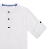 Baby Boys Collar Neck Roll up Sleeve Exclusive Shirt