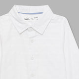 Baby Boys Collar Neck Roll Up Sleeve Shirt