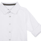 Baby Boys Collar Neck Roll up Sleeve Exclusive Shirt