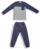 Kid Boys Henley Neck Full Sleeve T-Shirt