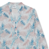 Kid Girls Roll Up Sleeve Printed Viscose Top