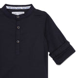 Baby Boys Collar Neck Roll up Sleeve Exclusive Shirt