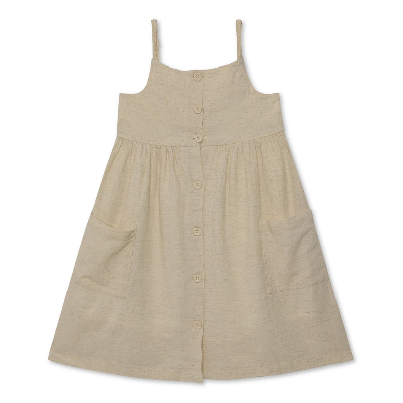 Kid Girls Spaghetti Dress With Inner T-Shirt(2pcs set)