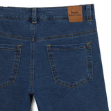 Kid Boys Knitted Denim Blue Shorts