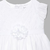Baby Girls White Party Wear Set