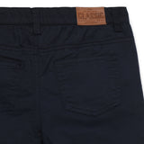 Kid Boys Solid Twill Navy Bermuda