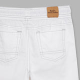 Kid Boys White Twill Shorts
