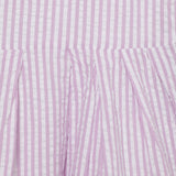 Kid Girls Collar Neck Striped Sleeveless Dress