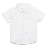 Baby Boys Collar Neck Half Sleeve Shirt 2Pcs Set Playsuit