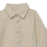 Baby Boys Collar Neck Roll Up Sleeve Shirt