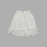 Kid Girls White Midi Skirt