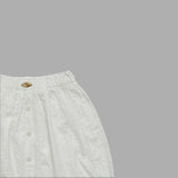 Kid Girls White Midi Skirt