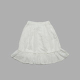 Kid Girls White Midi Skirt